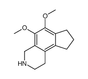 5,6-dimethoxy-2,3,4,7,8,9-hexahydro-1H-cyclopenta[f]isoquinoline结构式