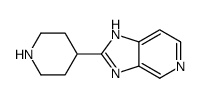 1H-Imidazo[4,5-c]pyridine,2-(4-piperidinyl)-(9CI) structure