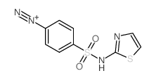 4-(1,3-thiazol-2-ylsulfamoyl)benzenediazonium Structure