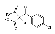 2-(chloro(4-chlorophenyl)methyl)-2-hydroxymalonic acid Structure