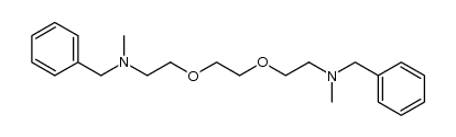 2,2'-(ethane-1,2-diylbis(oxy))bis(N-benzyl-N-methylethanamine)结构式