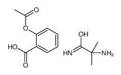 2-acetoxybenzoic acid, compound with 2-amino-2-methylpropionamide (1:1) Structure