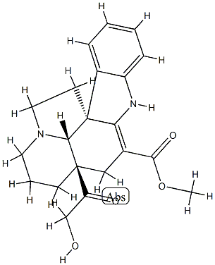 (5α,12β,19α)-2,3-Didehydro-21-hydroxy-20-oxoaspidospermidine-3-carboxylic acid methyl ester Structure