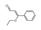 3-ethoxy-3-phenyl-2-propenal Structure