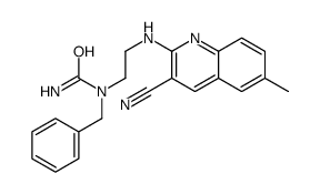 Urea, N-[2-[(3-cyano-6-methyl-2-quinolinyl)amino]ethyl]-N-(phenylmethyl)- (9CI) Structure