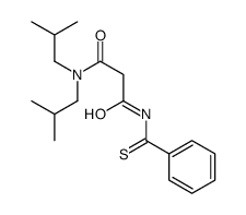 N-(benzenecarbonothioyl)-N',N'-bis(2-methylpropyl)propanediamide结构式