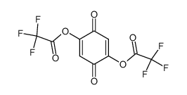 Trifluoro-acetic acid 3,6-dioxo-4-(2,2,2-trifluoro-acetoxy)-cyclohexa-1,4-dienyl ester Structure