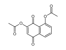 (7-acetyloxy-5,8-dioxonaphthalen-1-yl) acetate Structure