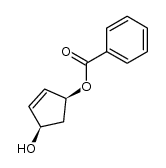 dl-cis-4-hydroxy-2-cyclopentenyl benzoate结构式