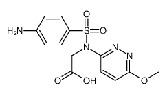 2-[(4-aminophenyl)sulfonyl-(6-methoxypyridazin-3-yl)amino]acetic acid结构式