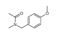 N-[(4-methoxyphenyl)methyl]-N-methylacetamide结构式
