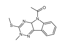 5-acetyl-2-methyl-3-methylsulfanyl-4a,5-dihydro-2H-[1,2,4]triazino[5,6-b]indole Structure