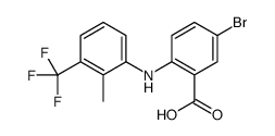 Benzoic acid,5-bromo-2-[[2-methyl-3-(trifluoromethyl)phenyl]amino]-结构式