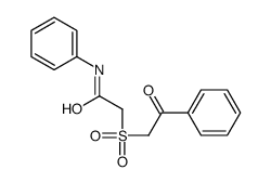 2-phenacylsulfonyl-N-phenylacetamide结构式