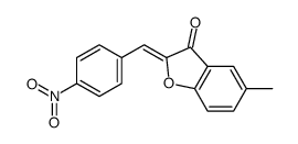 5-methyl-2-[(4-nitrophenyl)methylidene]-1-benzofuran-3-one结构式
