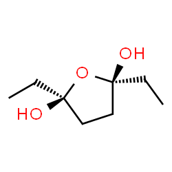 2,5-Furandiol, 2,5-diethyltetrahydro-, (2R,5S)-rel- (9CI) Structure