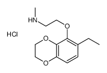 2-[(6-ethyl-2,3-dihydro-1,4-benzodioxin-5-yl)oxy]-N-methylethanamine,hydrochloride结构式