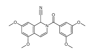 2-(3,5-dimethoxy-benzoyl)-5,7-dimethoxy-1,2-dihydro-isoquinoline-1-carbonitrile Structure
