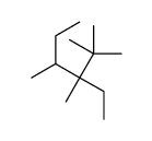 3-ethyl-2,2,3,4-tetramethylhexane结构式