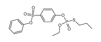 O-Ethyl O-[4-(phenoxysulfonyl)phenyl]S-n-propyl phosphorothiolate结构式