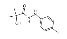 2-Hydroxy-2-methyl-propionic acid N'-(4-iodo-phenyl)-hydrazide Structure