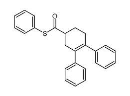 S-phenyl 3,4-diphenylcyclohex-3-ene-1-carbothioate Structure