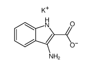 3-Aminoindol-2-carbonsaeure Kaliumsalz Structure