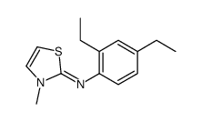 N-(2,4-diethylphenyl)-3-methyl-1,3-thiazol-2-imine结构式