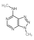 3-Methyl-7-(methylamino)-3H-v-triazolo(4,5-d)pyrimidine结构式