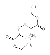 ethyl 2-(1-ethoxycarbonylethyldisulfanyl)propanoate structure
