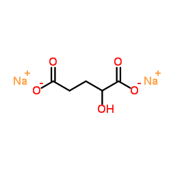 L-2-Hydroxyglutaric acid disodium Structure