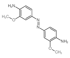 Benzenamine,4,4'-azobis[2-methoxy- (9CI) structure