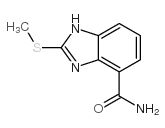 1H-Benzimidazole-4-carboxamide,2-(methylthio)- Structure