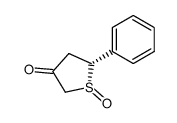 5-Phenyl-3-oxotetrahydrothiophene 1-oxide结构式