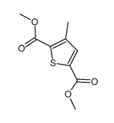 dimethyl 3-methyl-2,5-thiophenedicarboxylate Structure