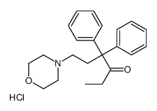 6-morpholin-4-ium-4-yl-4,4-diphenylhexan-3-one,chloride Structure