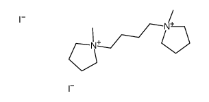 1-methyl-1-[4-(1-methylpyrrolidin-1-ium-1-yl)butyl]pyrrolidin-1-ium,diiodide结构式