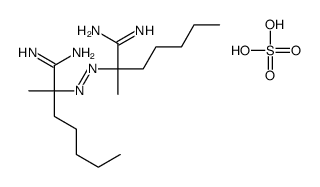 2-[(1-amino-1-imino-2-methylheptan-2-yl)diazenyl]-2-methylheptanimidamide,sulfuric acid结构式