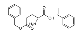 (2S)-2-amino-5-oxo-5-phenylmethoxypentanoic acid,styrene Structure