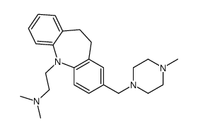 10,11-Dihydro-N,N-dimethyl-2-[(4-methyl-1-piperazinyl)methyl]-5H-dibenz[b,f]azepine-5-ethanamine结构式