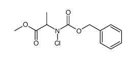 methylN-((benzyloxy)carbonyl)-N-chloroalaninate结构式