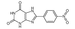 8-(p-Nitrophenyl)xanthine结构式