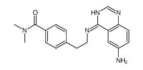 4-[2-[(6-aminoquinazolin-4-yl)amino]ethyl]-N,N-dimethylbenzamide Structure