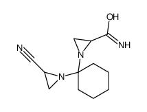 1-[1-(2-cyanoaziridin-1-yl)cyclohexyl]aziridine-2-carboxamide Structure