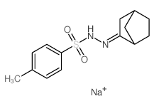 Benzenesulfonic acid,4-methyl-, 2-(bicyclo[2.2.1]hept-2-ylidene)hydrazide, sodium salt (1:1)结构式