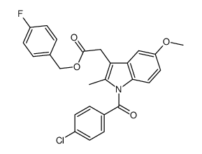 (4-Fluorophenyl)methyl 1-(4-chlorobenzoyl)-5-methoxy-2-methyl-1H-indol e-3-acetate Structure