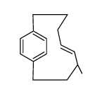 (E)-4-Methylbicyclo[8.2.2]tetradeca-5,10,12(1),13-tetraene结构式