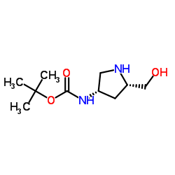 ((3S,5S)-5-(羟甲基)吡咯烷-3-基)氨基甲酸叔丁酯图片