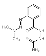 Benzoic acid,2-(3,3-dimethyl-1-triazen-1-yl)-, 2-(aminothioxomethyl)hydrazide structure