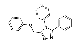 4-[3-(phenoxymethyl)-5-phenyl-1,2,4-triazol-4-yl]pyridine Structure